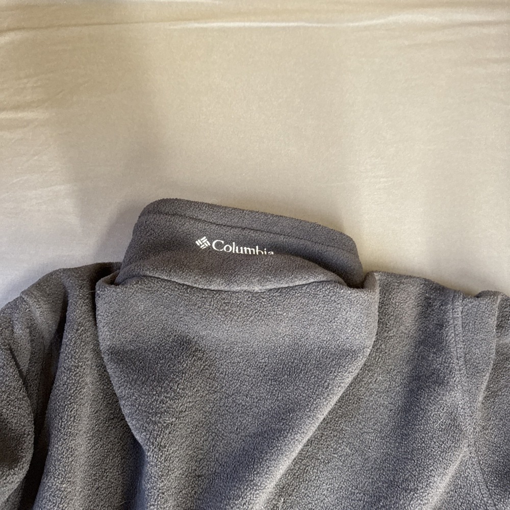 Columbia Full Zip Fleece Jacket Mens Large Blue Outdoor Hiking Layer Casual‎ - Picture 9 of 10